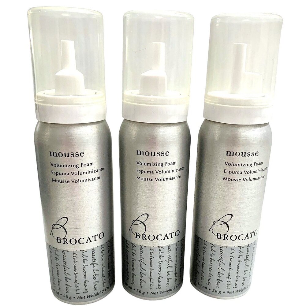 SET of 3 BROCATO mousse Volumizing Foam NEW 2 oz / 60 mL travel